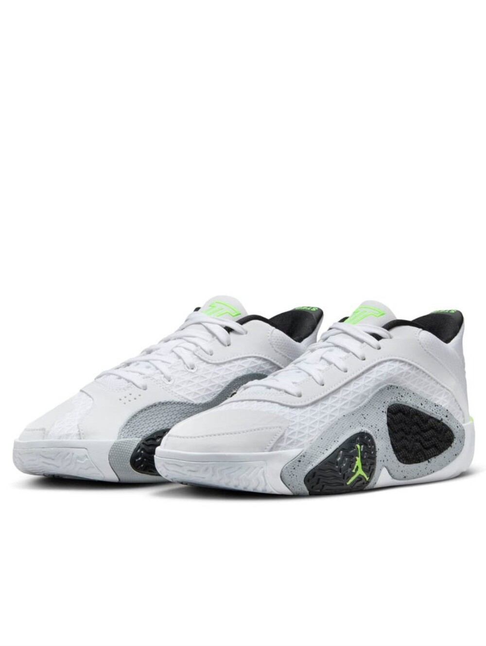 Air Jordan Tatum 2 GS Neon White Black Basketball Shoes Youth Size 7Y